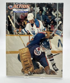 Action Edmonton Oilers Official Program March 18 1986 VS. Jets